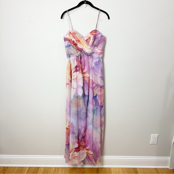 Eliza J Floral Maxi Dress - Purple and Pink - Picture 2 of 8
